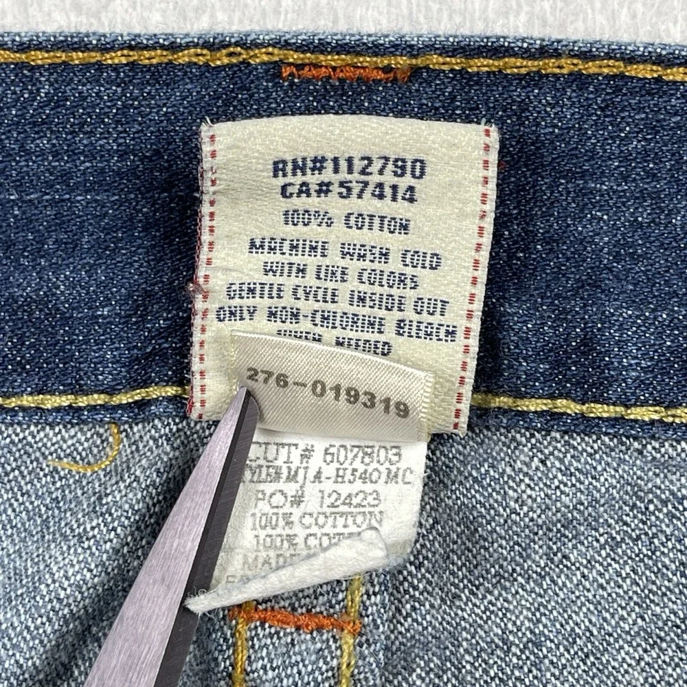 True Religion Jeans Mens 31x26‎ Blue Denim Zach Button Fly Vintage Y2K Pants